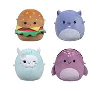 Micromallows SQMM0066 Lot de 4 Mini Peluches Squishmallows Super Douces de 6,5 cm