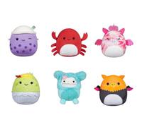 Micromallows SQMM0068 Lot de 6 Mini Peluches Ultra Douces 6,5 cm