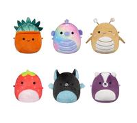 Jazwares Peluches Micromallows SQMM0070 Lot de 6 mini peluches ultra douces 6,5 cm
