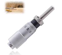 Micromètre 0-13mm, tête de micromètre, cosse d'arrêt à cliquet, écrou de serrage, outil de tête de micromètre de type plat, pour le réglage fin de divers instruments(Rotule avec écrou)