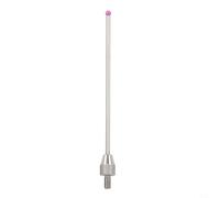 Micromètre à tête en acier de 2 mm - Jauge M2 - 5 indicateurs - Sonde pour appareils de mesure à levier - Boule rouge 50 mm