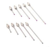 Micromètre à tête en acier M2 5 fils avec point de contact de 2 mm pour indicateur de cadran et utilisation d'instruments (boule argentée 50 mm)