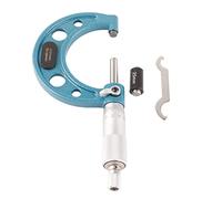 Micromètre extérieur Outil de mesure d'épaisseur de haute précision en acier inoxydable avec clé Précision de 0,01 mm pour les applications industrielles de travail des métaux (25-50mm)