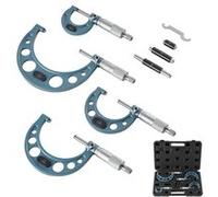 Micromètre Extérieur VEVOR Jeu de 4 Plage 0-4 pouces Précision ±0,0001-0,0002 pouce en Métal