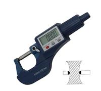 Micromètre, Micromètre à tube à tête ronde double numérique 0-25/25-50/50-75/75-100 mm Tube Micromètre Pied à coulisse Outils de mesure, Outil de mesure précis(0-25mm)