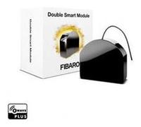 FIBARO Double Smart Module, Z-Wave Plus Commutateur intelligent à contact sec à deux canaux pour deux appareils, FGS-224