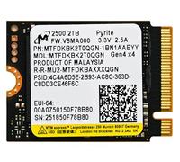 Micron 2 to 2500 M.2 2230 PCIe Gen 4.0x4 NVMe SSD jusqu'à 7100 Mo/s Compatible avec Steam Deck Surface Ally Mini PC Portables