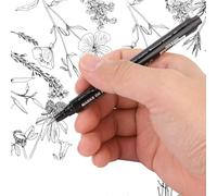 Micron Liner Stylo Marqueur à Pointe Fine Encre Noire Stylo de Croquis de Dessin étanche 12 Pièces pour Dessin D'art Comique Papeterie Scolaire de Bureau Technique