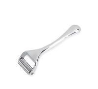 Microneedle Derma Roller Silver Zinc Alloy Face Needle With Roller Hair Growth Skin Care Mesoroller Facial Rolling Microneedling Facial Rides Remover Manual Massager Dermaroller - Type Silver No Box