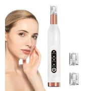Microneedling de la peau - Outil de derma sans fil, rajeunisseur électrique de la peau | Appareil de micro-aiguille professionnel automatique à 3 cartouches avec modes réglables pour raffermir le