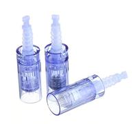 Microneedling Lot de 10 têtes de rechange pour tous les appareils Dermapen A6 + Dr Pin - Cartouche universelle avec nano aiguilles rondes (10 pièces)