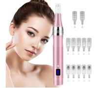 Microneedling pour Visage, Dermapen Microneedling Professionnel, Réglable Microneedling Pen 0-2mm, pour Soins