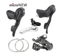 MicroNEW manettes de vitesse de vélo de route 3x7 3x8 3x9 3x10 3X11 vitesses levier de frein de vélo 2x7 2x8 2x9 2x10 dérailleur de vitesse pour Shimano 2x10 Speed SL