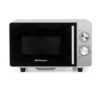 Microondas Orbegozo MI 2030 CE 20 Litros 700W Acero Inoxidable Sin Plato Programa Descongelación
