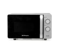 Micro-ondes Orbegozo MIG 2072 CE, 20 litres, 700 W, sans plateau rotatif, convient pour les plats carrés, 5 niveaux de puissance, fonction grill.