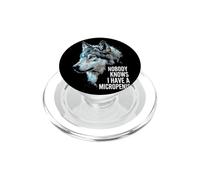 Micropenis Funny Unappropriate Men Rude Wolf Peinlich PopSockets PopGrip pour MagSafe