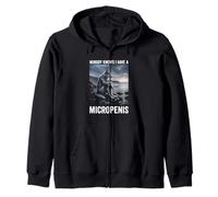 Micropenis Funny Unappropriate Men Rude Wolf Peinlich Sweat à Capuche