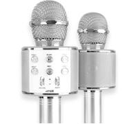 Microphone 5 en 1 sans Fil Karaoké pour Enfant Fille Ou Garçon. Micro Bluetooth Connecté avec Haut Parleur 360° Jouet Idée Cadeau