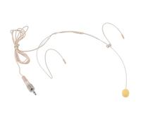 Microphone à Casque, Micro à oreillette Double sur la tête avec connecteur 3,5 mm, Son omnidirectionnel Clair pour Les Performances sur scène, Conception légère et Portable pour