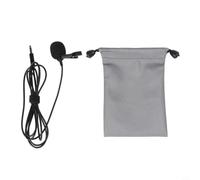 Microphone à clipser 1,5 m avec pare-brise pour diffusion en direct (pour 3,5 mm)