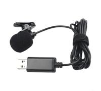 Microphone à clipser pour Zoom Conférences Interviews | and Play, pas de pilotes, compatible avec Windows pour Mac, câble de 2 m, prêt à l'emploi