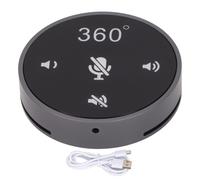 Microphone à condensateur avec réduction du bruit pour le streaming en direct et les jeux vidéo, microphone de conférence USB compact à brancher