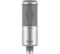Microphone à condensateur - DONNER - DC20 - Capsule 16 mm - Rapport signal/bruit 74 dBA - Argenté