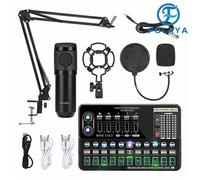 Microphone à Condensateur - FOLAYA - BM-800 - Support Antichoc - Streaming - Enregistrement