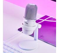 Microphone à condensateur HyperX SoloCast USB-C blanc gaming haute résolution...