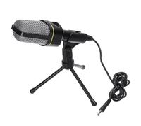 Microphone à condensateur karaoké PC, support filaire de 3.5mm, micro USB avec trépied adapté à l'enregistrement Audio, enregistrement sur ordinateur