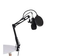 Microphone à Condensateur Kit Micro Studio Professionnel avec Suspension Bras pour PC,Gamer,Youtubeur