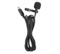 Microphone à condensateur omnidirectionnel avec technologie de réduction de bruit efficace, microphone cravate léger à pince mains libres avec