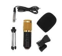 Microphone à condensateur USB Plug Play - Haute sensibilité - Faible bruit - Contrôle dynamique du volume - Pour maison, studio, discussion vocale, réunion, ordinateur, podcasting, chant, jeu