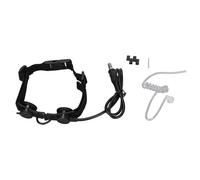 Microphone à conduction osseuse pour usage tactique, oreillette laryngophone avec tour de cou ajustable et conception antidérapante et résistante