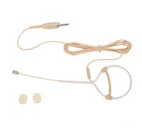 Microphone à crochet d'oreille unique avec câble de 1,2 m et élément à condensateur omnidirectionnel pour capture vocale mains libres dans les conférences et les performances (S(A)
