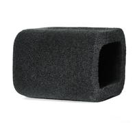Microphone à main compatible avec Fifine AM8 - Bouclier en mousse souple bloque le bruit de souffle pour l'enregistrement en studio - manchon de micro gris (noir)