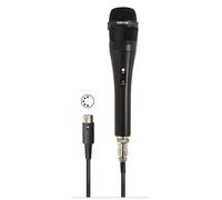 Microphone à main dynamique unidirectionnel, Fonestar FDM-1060-4 depuis 4 broches, impédance 600 4, corps en métal moulé, noir