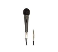 Microphone à main Fonestar Dynamic, pour usage général et professionnel, avec corps métallique, couleur gris foncé.