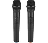 Microphone à main sans fil - VHF - Son clair - Utilisation polyvalente - Couleur noire