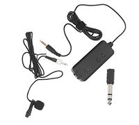 Microphone à Pince à Réduction de Bruit EY-580S pour Live/Vlog/Interview avec Volume Réglable, Surveillance en Temps Réel, Conception de Circuit à Faible Bruit, Compatible avec