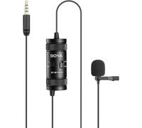 Mikrofon krawatowy przewodowy do smartfonów kamer 3.5 mm TRRS 6m - czarny