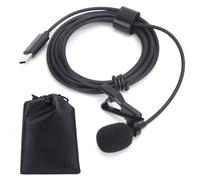 Microphone à réduction de bruit portable, léger et facile à utiliser, à directivité omnidirectionnelle, de type cravate professionnelle.