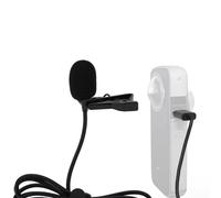 Microphone à Revers pour Insta360, Microphone Lavalier amélioré pour Insta360 One X2 X3, Microphone Omnidirectionnel avec éponge Coupe-Vent pour Vlog Video Interview, etc.