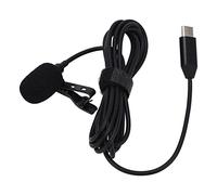 Microphone à Revers pour Insta360 One R, Micro Cravate Omnidirectionnel Filaire, Conception à Clip Léger Plug and Play avec Type C pour la Diffusion sur Le Web D'interviews Vidéo