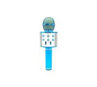 Microphone Android iOs Karaoké Bluetooth 4.2 Haut-Parleur Puissance 5W Bleu