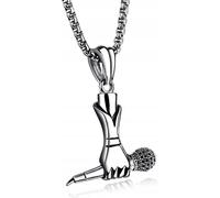 Microphone Argenté Simple Raper Song 341