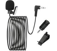 Microphone Autoradio Externe 3,5 mm Mains Libres pour Bluetooth Audio Stéréo GPS DVD Compatible avec Pioneer Alpine JVC Sony Kenwood Jensen, Réduction de Bruit, Prise 3.5mm vers 2.5mm Adaptateur