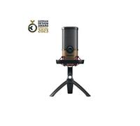 CHERRY Microphone USB UM 9.0 Pro RGB – Rétroéclairage RGB, 4 directivités, PC/Mac/PS4/PS5 – Noir cuivré