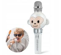 Microphone avec karaoké AMS-100 singe amusant cadeau de poche son stéréo pour les enfants et les adultes idée de cadeau fête