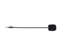 Microphone avec prise jack 3,5 mm plaquée or, réduction du bruit pour une communication fluide, bras flexible pour un confort personnalisé, haute